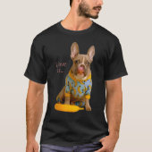 Liebe French Bulldog Frenchie Mama Vater Dog Puppy T-Shirt (Vorderseite)
