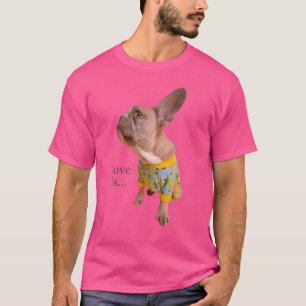 Liebe French Bulldog Frenchie Mama Vater Dog Puppy T-Shirt