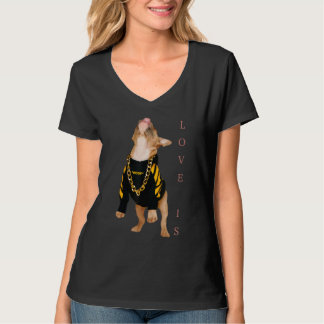 Liebe French Bulldog Frenchie Mama Vater Dog Puppy T-Shirt