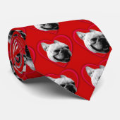 Liebe French Bulldog Krawatte (Gerollt)