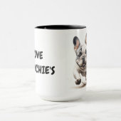 Liebe French Bulldogs Tasse (Zentrum)