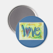 Liebe Fresh Spring Art Malerei Magnet (Vorderseite/Rückseite)