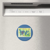 Liebe Fresh Spring Art Malerei Magnet (In Situ (Geschirrspüler))