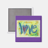 Liebe Fresh Spring Art Malerei Magnet (Vorderseite/Rückseite)