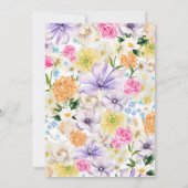 Liebe Fresh Spring Garden im Brautparty Einladung (Rückseite)