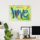 Liebe Fresh Spring Malerei Art Poster Drucken (Heimbüro)