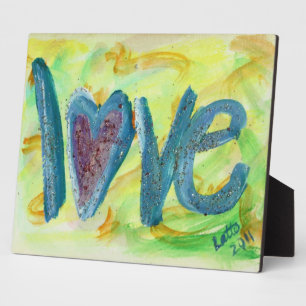 Liebe Fresh Spring Painting Gedicht Plaque Fotoplatte
