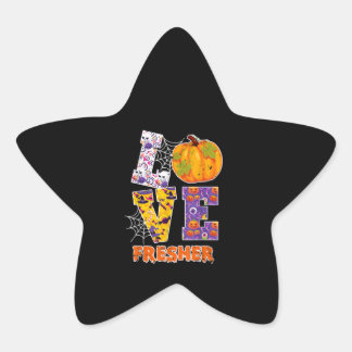 Liebe Fresher Teacher School Halloween Kostümgesch Stern-Aufkleber