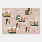 Liebe Freude dankbar für Sie Moderne Fotogalerie Geschenkpapier Set (Vorderseite 2)