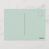 Liebe Freude Friede Weihnachten Schneeflocken Foto Postkarte (Rückseite)