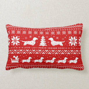 Liebe-Freude-FriedensDackel verfolgt Lendenkissen