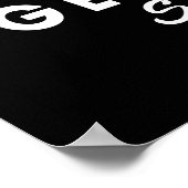 Liebe Freude Geduld Freundlichkeit Güte Treue Treu Poster (Ecke)