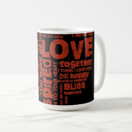 Liebe Freude Inspiration Worte Valentinstag Kaffeetasse