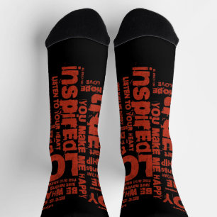 Liebe Freude Inspiration Worte Valentinstag Socken