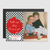 Liebe & Freude Kommen Sie zu Ihrem Urlaub Foto Mag Magnetkarte (Vorne/Hinten)