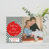 Liebe & Freude kommen Sie zu Weihnachten Foto (Stehend Vorderseite)