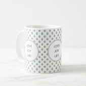 Liebe, Freude, Life Diamonds Kaffeetasse (Vorderseite Links)