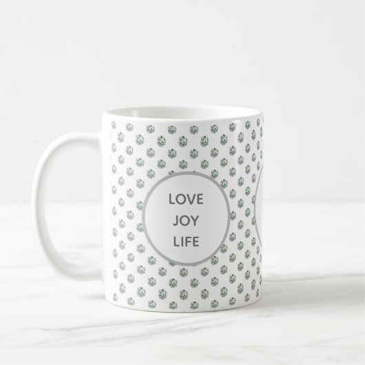 Liebe, Freude, Life Diamonds Kaffeetasse (Links)
