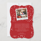 Liebe & Freude Niedliche Schneeflocken Weihnachten (Rückseite)