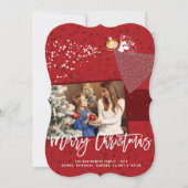 Liebe & Freude Niedliche Schneeflocken Weihnachten (Vorderseite)