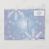 Liebe & Freude Snowflakes Custom Foto Postkarte (Rückseite)
