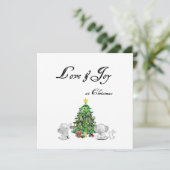 Liebe & Freude zu Weihnachten - KARTE (Stehend Vorderseite)