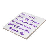 "Liebe Freunde" Feierliche Hochzeit Gruß Fliese (Seite)