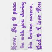 "Liebe Freunde" Feierliche Hochzeit Gruß Handtuch (Vertikal)