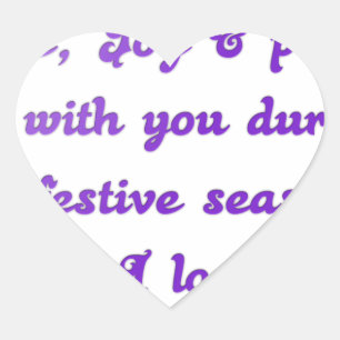 "Liebe Freunde" Feierliche Hochzeit Gruß Herz-Aufkleber