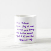 "Liebe Freunde" Feierliche Hochzeit Gruß Kaffeetasse (Mittel)