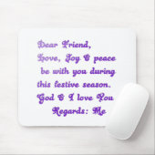 "Liebe Freunde" Feierliche Hochzeit Gruß Mousepad (Mit Mouse)