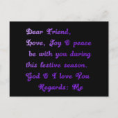 "Liebe Freunde" Feierliche Hochzeit Gruß Postkarte (Vorderseite)