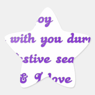 "Liebe Freunde" Feierliche Hochzeit Gruß Stern-Aufkleber