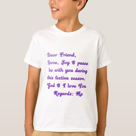 "Liebe Freunde" Feierliche Hochzeit Gruß T-Shirt (Vorderseite)