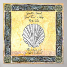 "Liebe & Freunde", Poster 28 cm x 28 cm