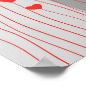 Liebe, Freundin, Freund Poster (Ecke)