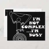 Liebe Freundschaft Ich bin nicht komplex..Ich bin Postkarte (Vorne/Hinten)