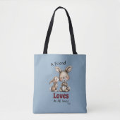 Liebe Freundschaft Süßer Fuchs Bär Tasche (Vorderseite)