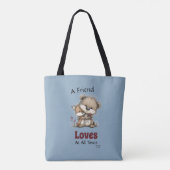 Liebe Freundschaft Süßer Fuchs Bär Tasche (Rückseite)