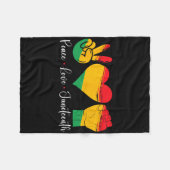 Liebe Frieden 1865 Schwarzer Pride Men Women K Fleecedecke (Vorderseite (Horizontal))
