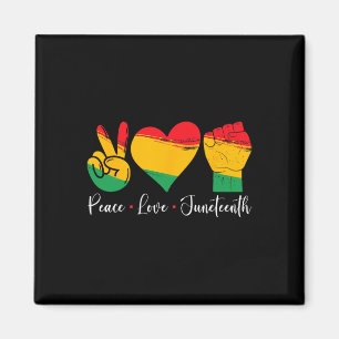 Liebe Frieden 1865 Schwarzer Pride Men Women K Magnet