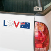 Liebe-Frieden Australien Autoaufkleber (Auf Lkw)