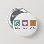 Liebe Frieden Button (Vorne & Hinten)