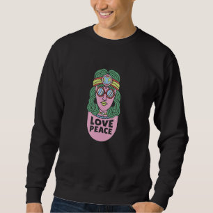 Liebe Frieden  Freiheit Gleichheit Bunt Sweatshirt