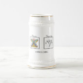 Liebe Frieden Freiheit Harmonie Bierglas (Mittel)