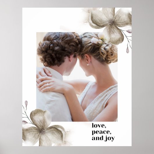 Liebe Frieden & Freude Poster (Vorne)