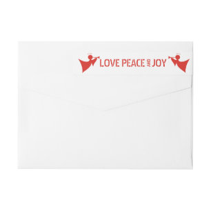 Liebe, Frieden, Freude und Engel Weihnachten