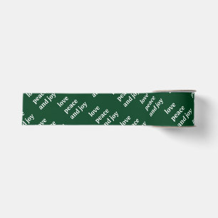 Liebe Frieden Freude Weihnachten Typografie Waldgr Ripsband