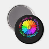 Liebe Frieden Freundlichkeit Einbindung Frieden un Magnet (Vorderseite/Rückseite)