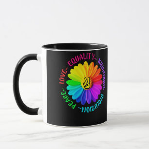 Liebe Frieden Freundlichkeit Einbindung Frieden un Tasse